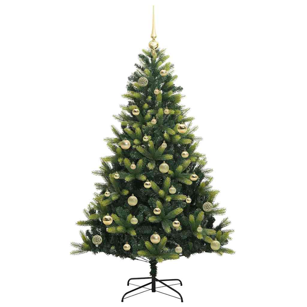 Kunstkerstboom Met Scharnier 150 Leds Groen Pvc En Pe
