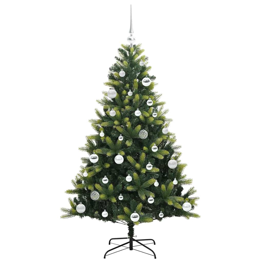 Kunstkerstboom Met Scharnier 150 Leds Groen Pvc En Pe