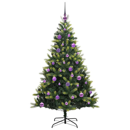 Kunstkerstboom Met Scharnier 150 Leds Groen Pvc En Pe