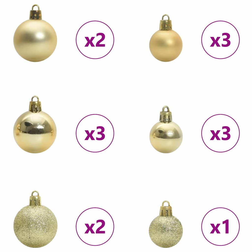 Kunstkerstboom Met Scharnier 150 Leds Groen Pvc En Pe