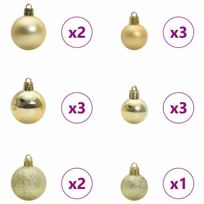 Kunstkerstboom Met Scharnier 150 Leds Groen Pvc En Pe