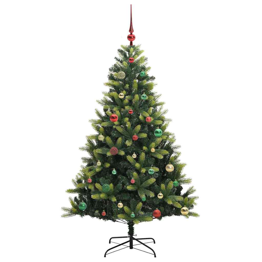 Kunstkerstboom Met Scharnier 150 Leds Groen Pvc En Pe
