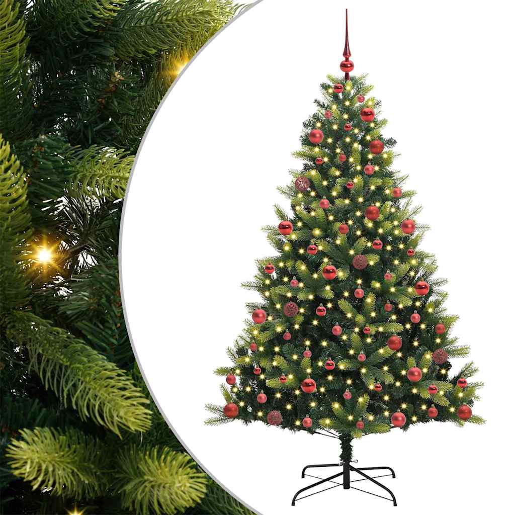 Kunstmatige Scharnierende Kerstboom 300 Leds Groen
