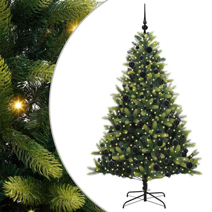 Kunst Kerstboom Met Scharnieren 300 Leds Groen Pvc En Pe