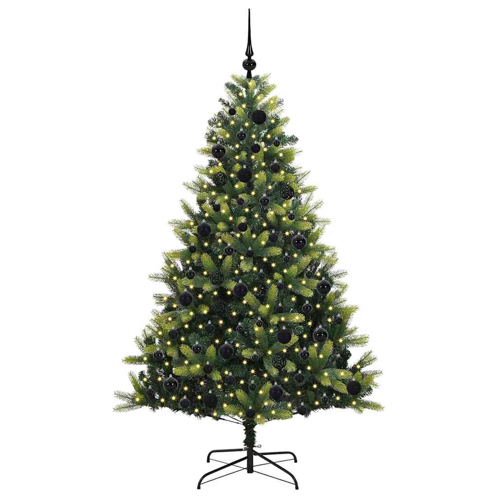 Kunst Kerstboom Met Scharnieren 300 Leds Groen Pvc En Pe