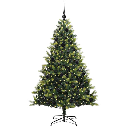 Kunst Kerstboom Met Scharnieren 300 Leds Groen Pvc En Pe