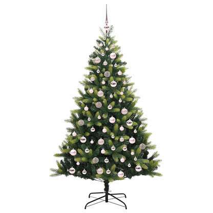 Kunstkerstboom Met Scharnier 300 Leds Groen Pvc En Pe