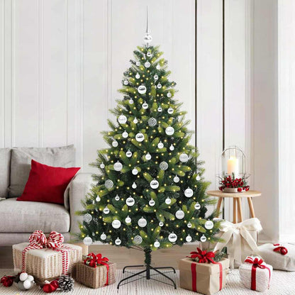 Kunstmatige Hinge Kerstboom 300 Leds Groen Pvc En Pe