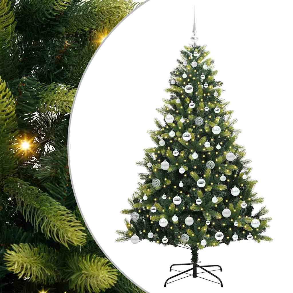 Kunstmatige Hinge Kerstboom 300 Leds Groen Pvc En Pe