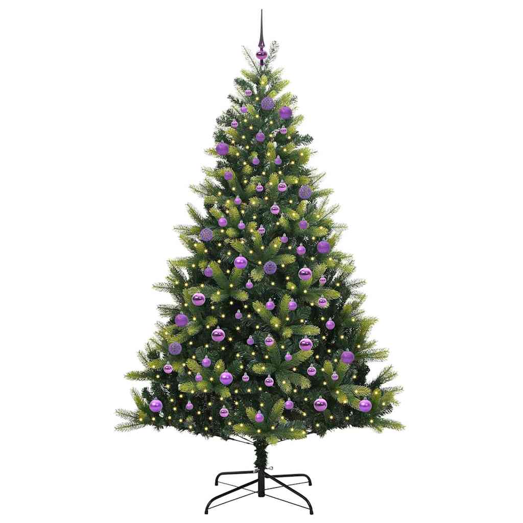 Kunstkerstboom Met Scharnieren 300 Leds Groen Pvc En Pe