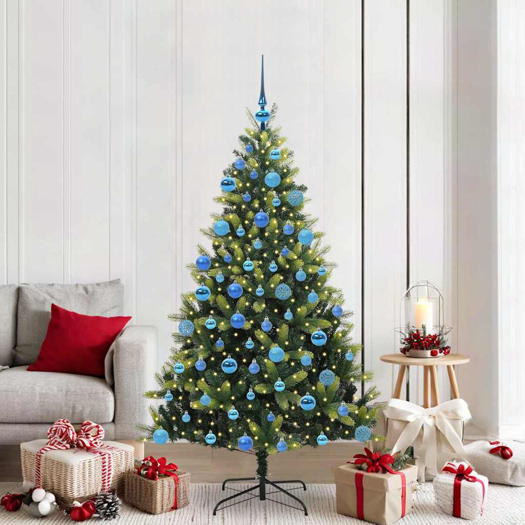 Kunst Kerstboom Met Scharnieren 300 Leds Groen Pvc En Pe