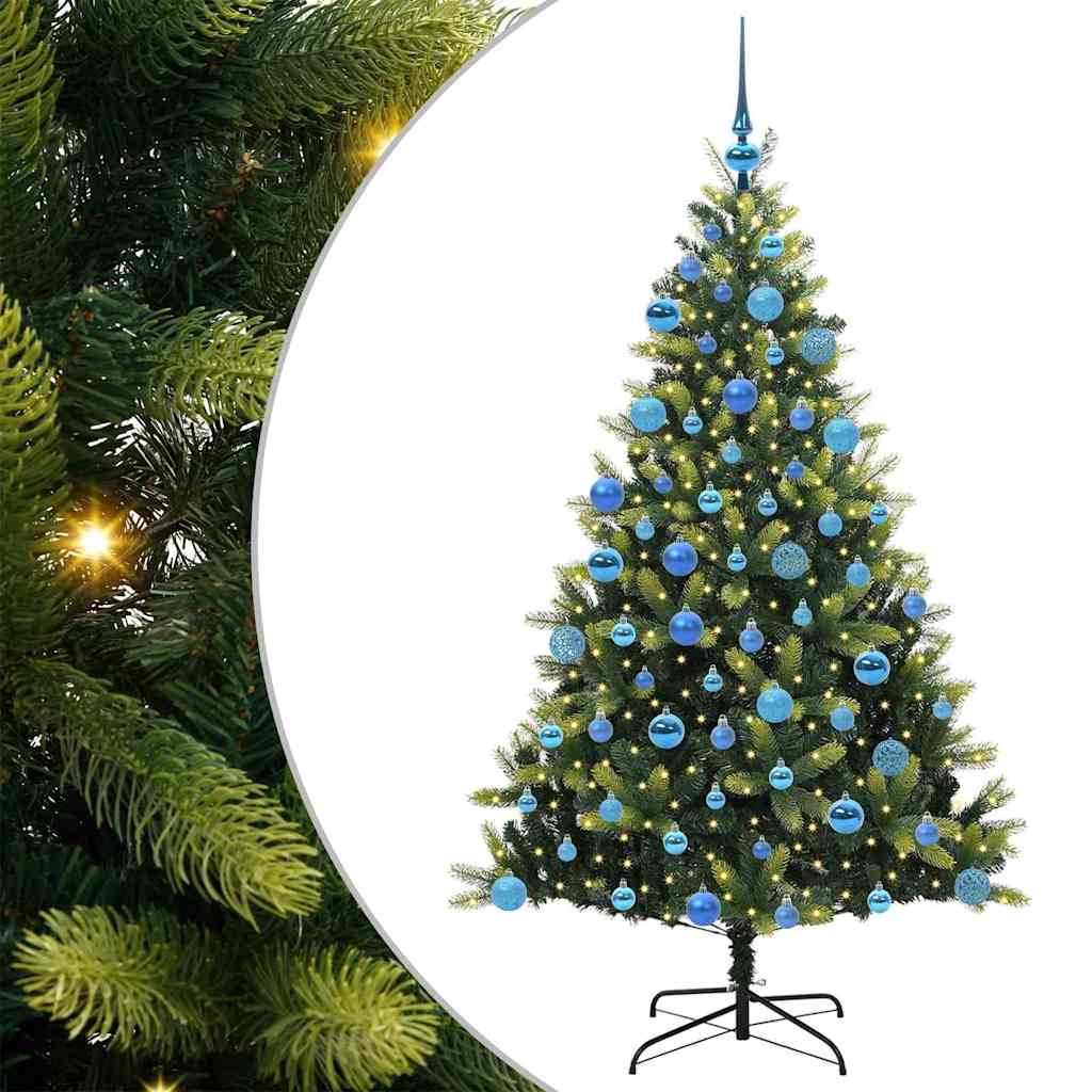 Kunst Kerstboom Met Scharnieren 300 Leds Groen Pvc En Pe