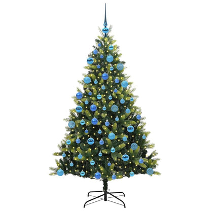 Kunst Kerstboom Met Scharnieren 300 Leds Groen Pvc En Pe