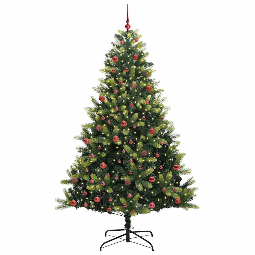 Kunstkerstboom Met Scharnieren 300 Leds Groen Pvc En Pe
