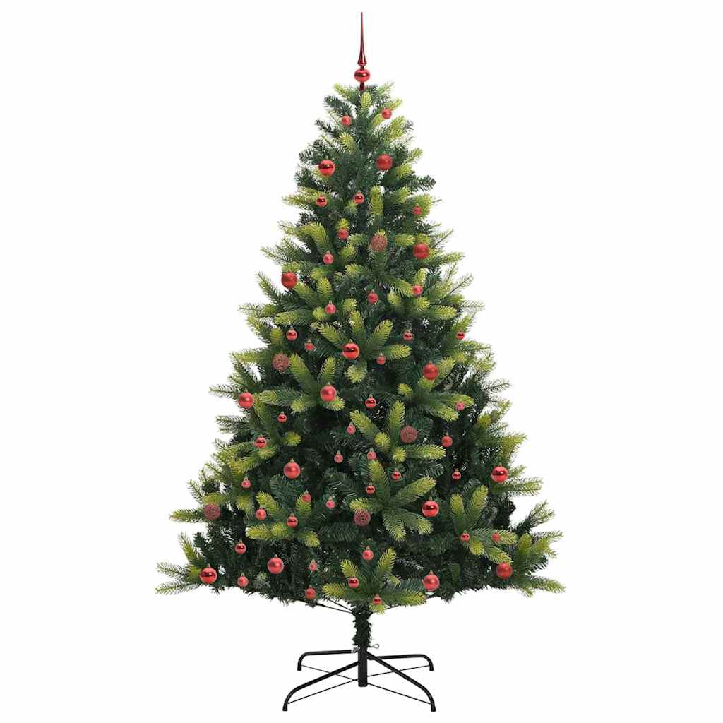 Kunstkerstboom Met Scharnieren 300 Leds Groen Pvc En Pe