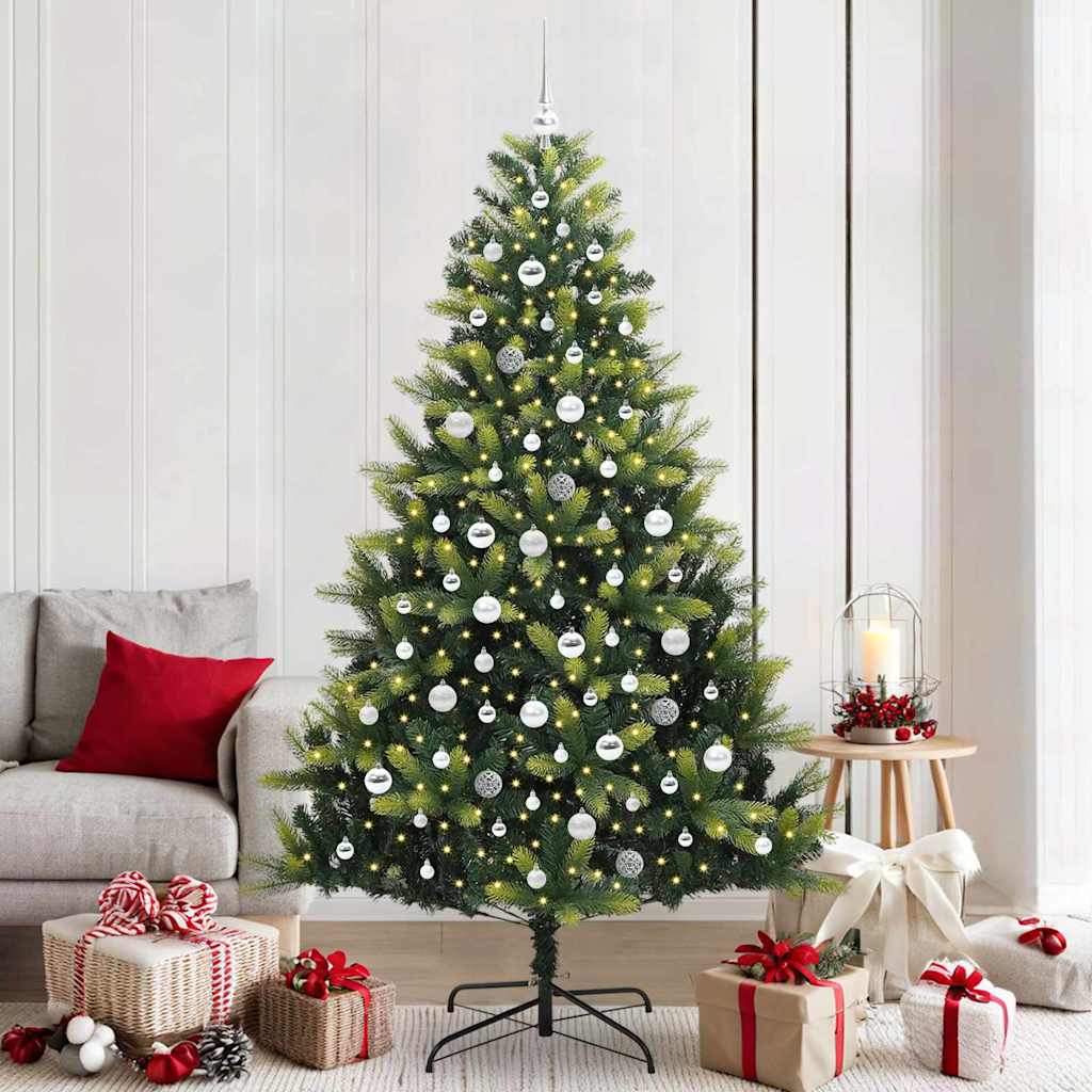 Kunstmatige Gehingde Kerstboom 300 Leds Groen Pvc En Pe