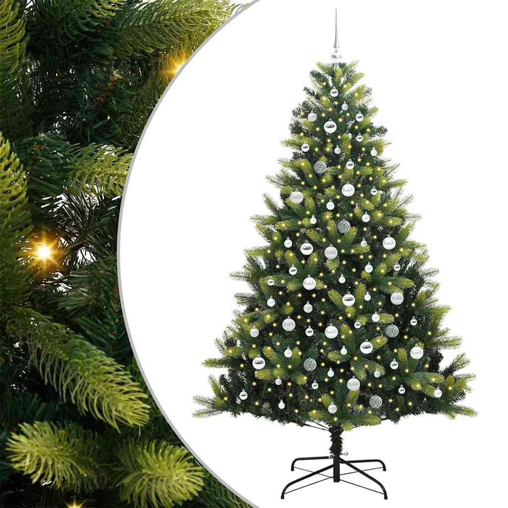 Kunstmatige Gehingde Kerstboom 300 Leds Groen Pvc En Pe