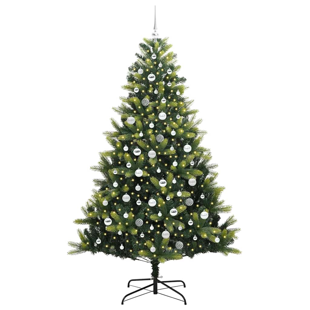 Kunstmatige Gehingde Kerstboom 300 Leds Groen Pvc En Pe