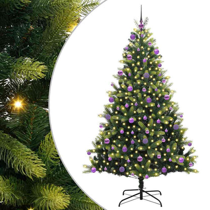 Kunst Kerstboom Met Scharnieren 300 Leds Groen Pvc En Pe