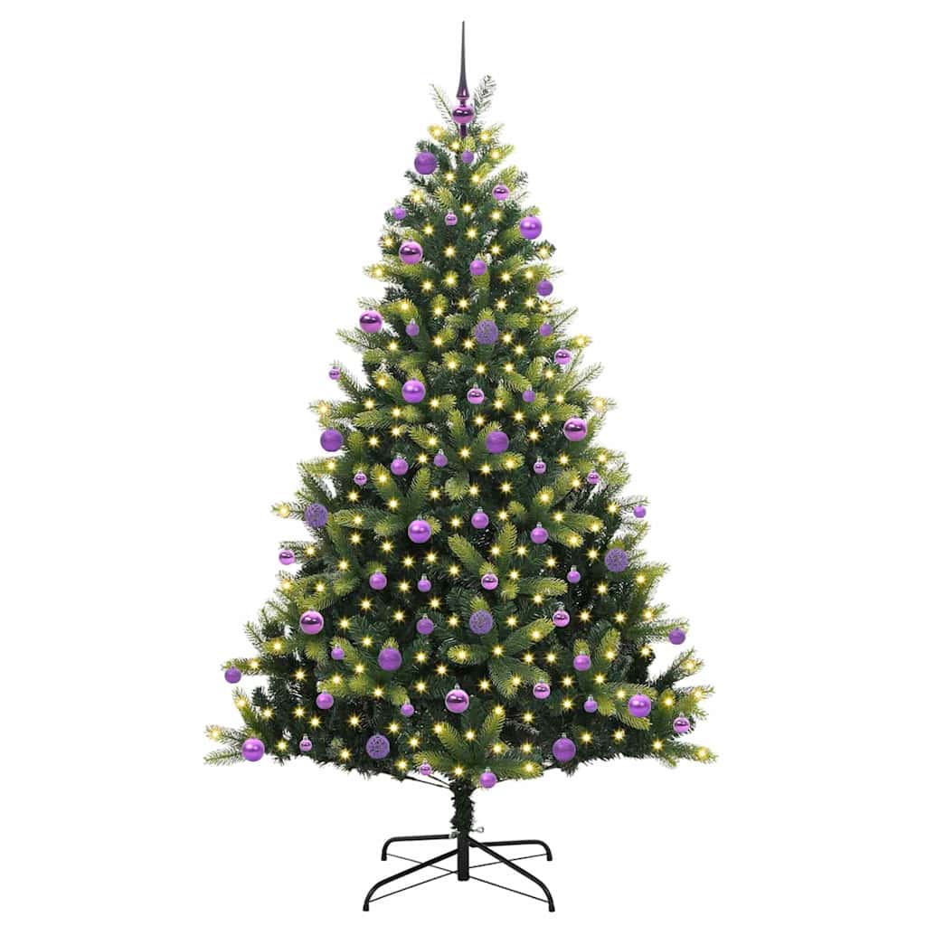 Kunst Kerstboom Met Scharnieren 300 Leds Groen Pvc En Pe