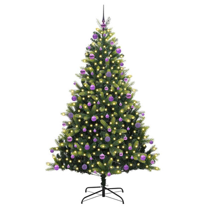 Kunst Kerstboom Met Scharnieren 300 Leds Groen Pvc En Pe