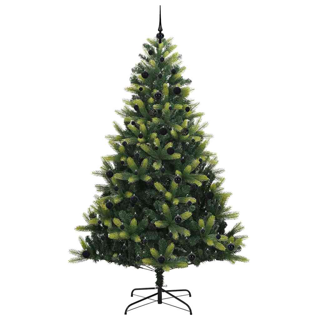 Kunstkerstboom Met Scharnier 300 Led's Groen Pvc En Pe
