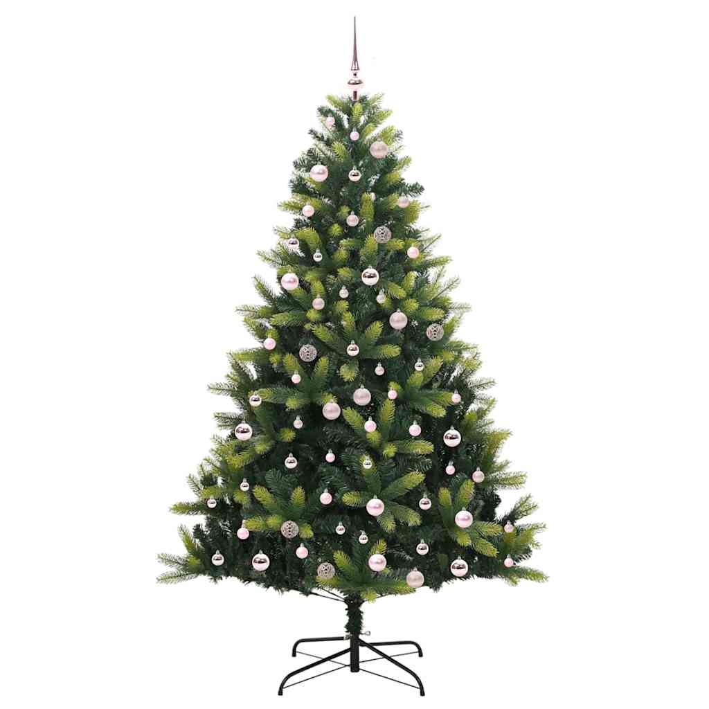 Kunstkerstboom Met Hangen 300 Led's Groen Pvc En Pe