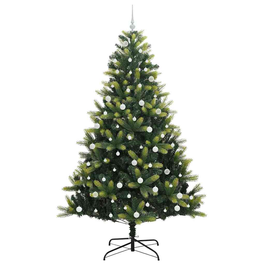 Artificial Hinged Kerstboom 300 Leds Groen Pvc En Pe