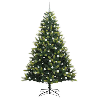 Artificial Hinged Kerstboom 300 Leds Groen Pvc En Pe