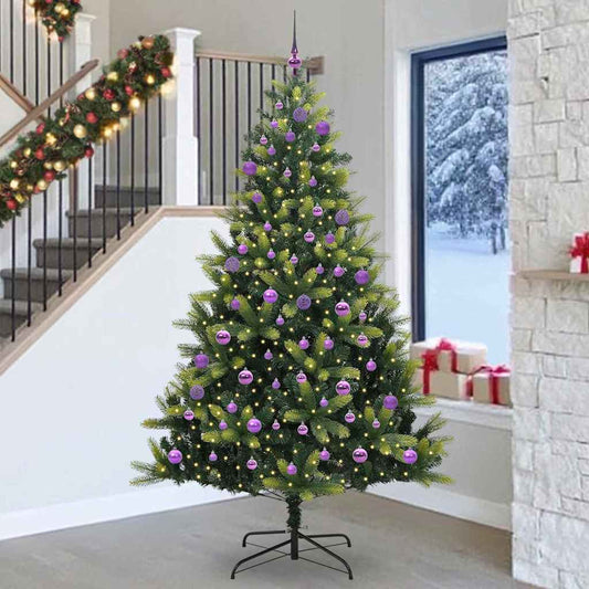 Kunst Kerstboom Met Scharnier 300 Leds Groen Pvc En Pe