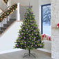 Kunst Kerstboom Met Scharnier 300 Leds Groen Pvc En Pe