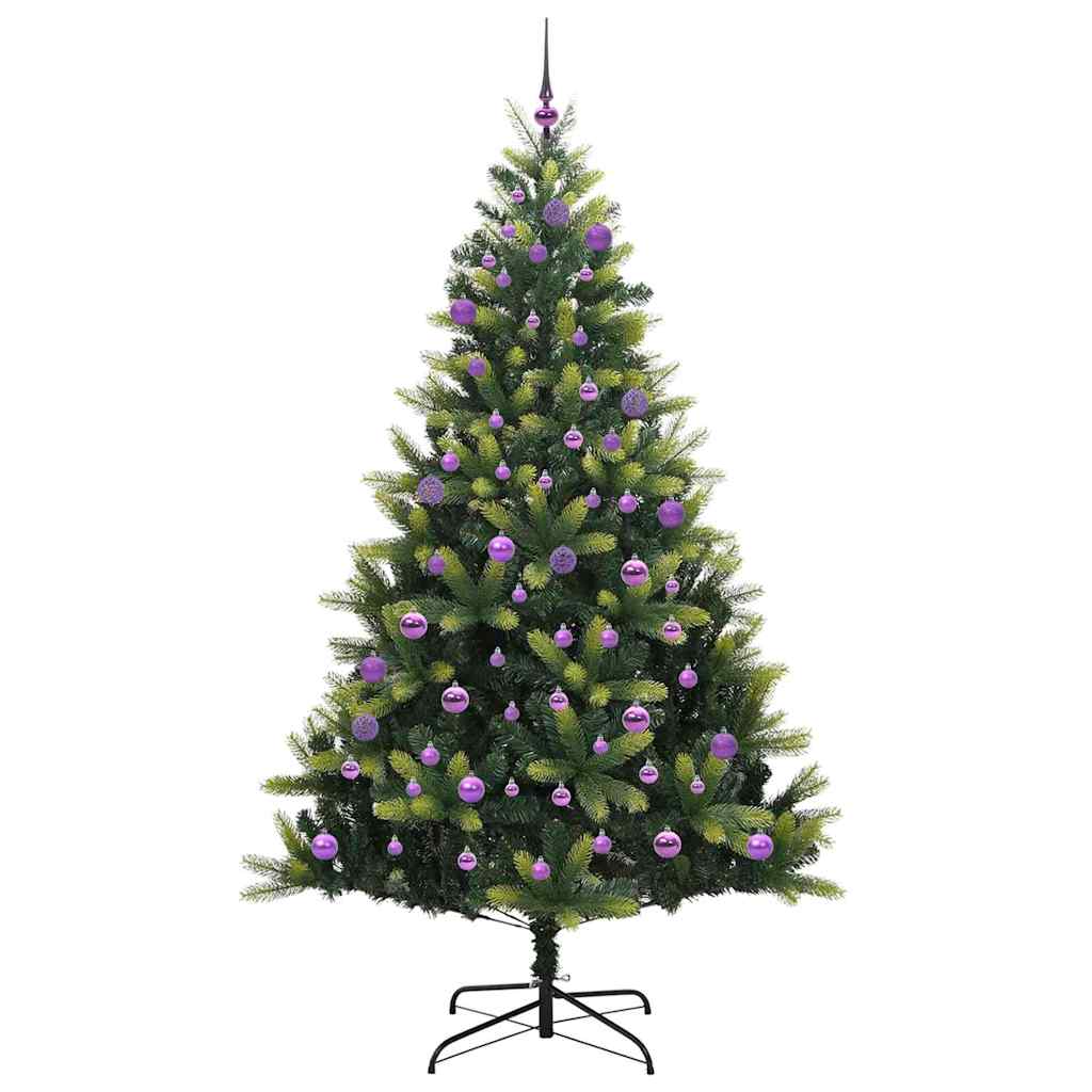 Kunst Kerstboom Met Scharnier 300 Leds Groen Pvc En Pe
