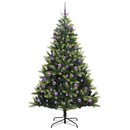 Kunst Kerstboom Met Scharnier 300 Leds Groen Pvc En Pe