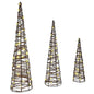 Kerstboom Met 90 Led 3 Pcs Warmwit 20 X 20 X 80 Cm Pet