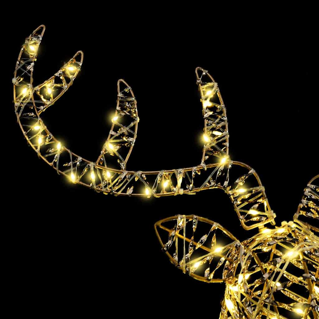 Rendier Trek Slede Warmwit 60 Cm Pet