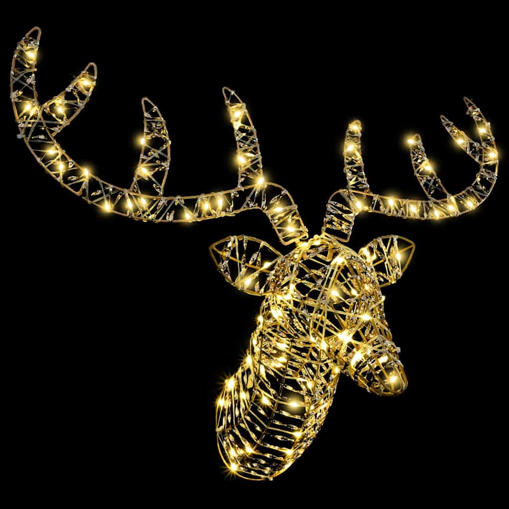 Rendier Trek Slede Warmwit 60 Cm Pet