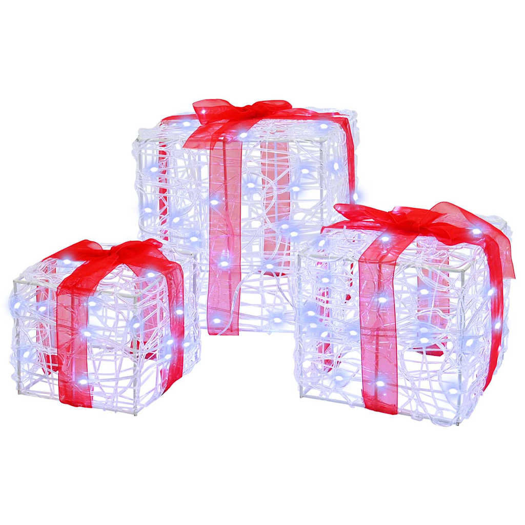 Cadeau Doos Met 60 Led 3 Pcs 20 X 20 X 20 Cm Acryl