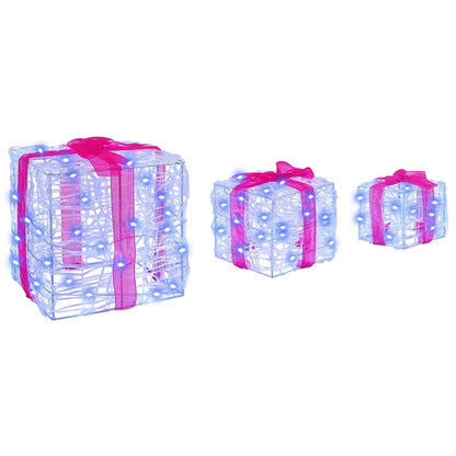 Cadeau Doos Met 60 Led 3 Pcs 20 X 20 X 20 Cm Acryl