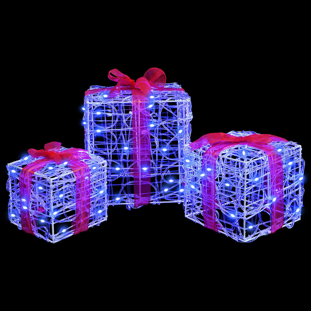 Cadeau Doos Met 60 Led 3 Pcs 20 X 20 X 20 Cm Acryl