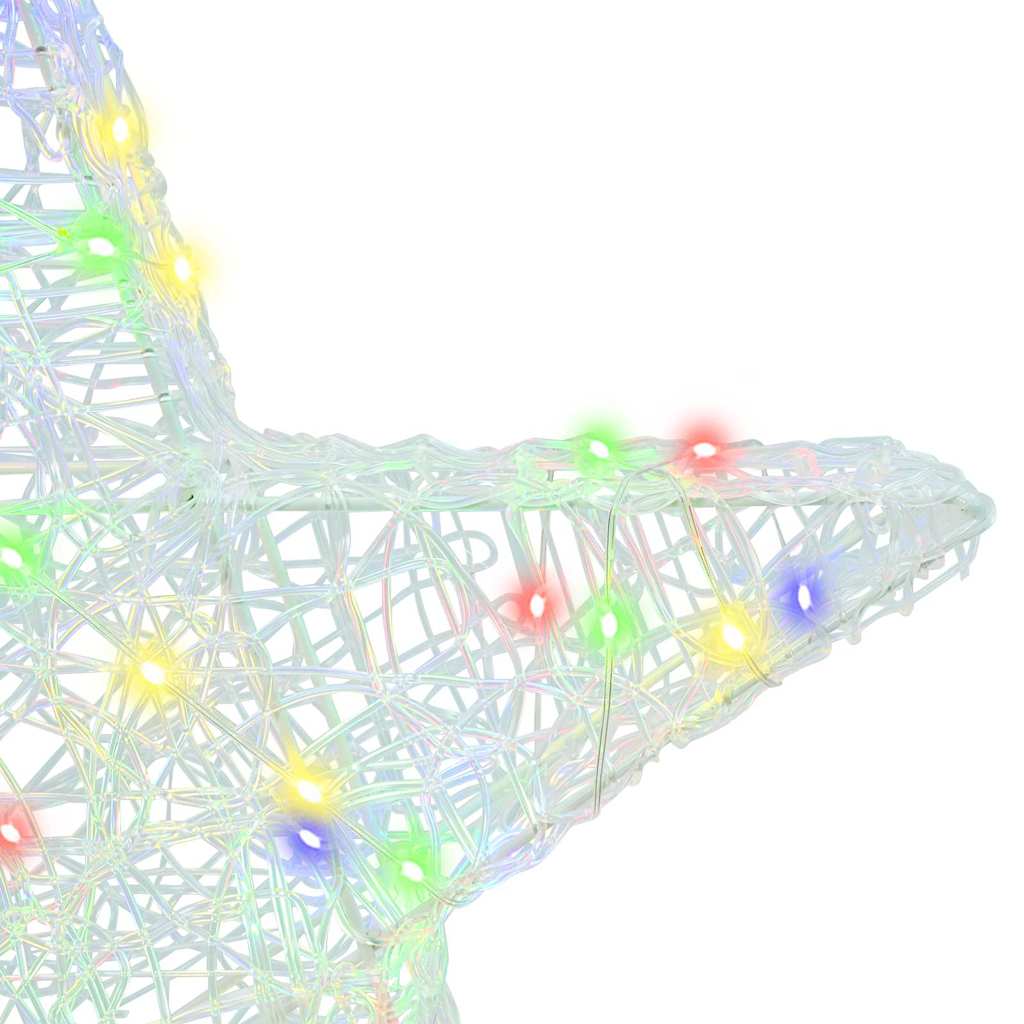 3D Ster Met 50 Led 55 X 53,5 X 10 Cm Acryl