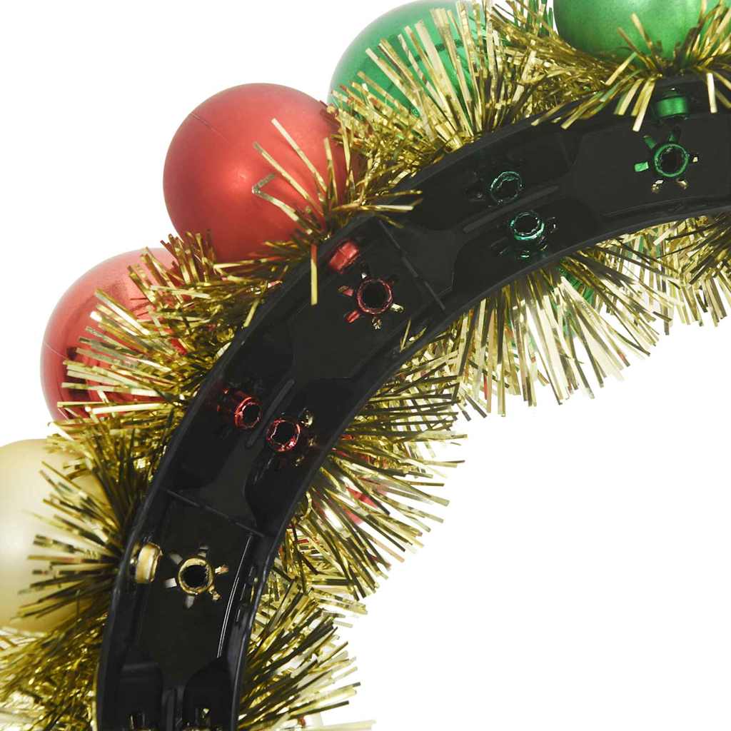 Kerstbal Kransen 2 Pcs 33 X 33 X 7 Cm Polystyreen