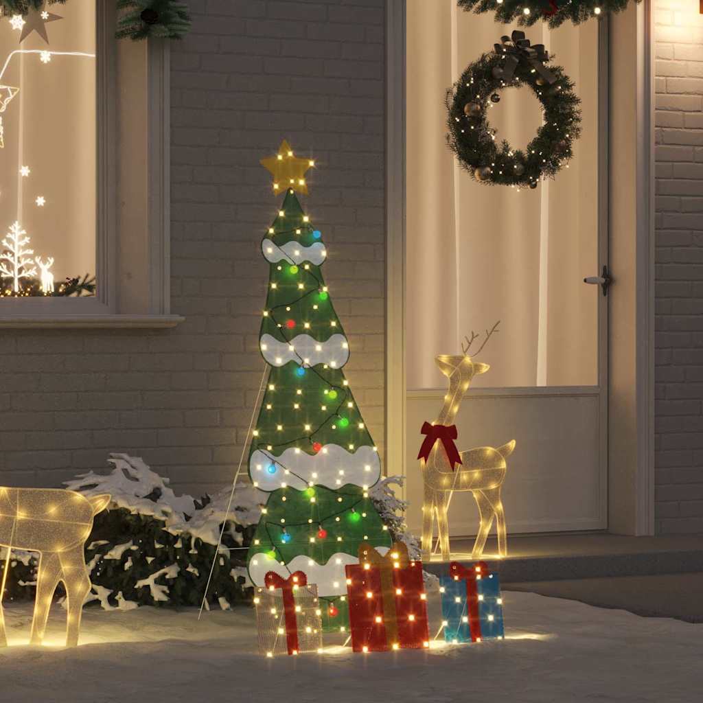 Verlichte Kerstboom Met 3 Cadeau Dozen 2D Warm Wit