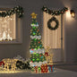 Verlichte Kerstboom Met 3 Cadeau Dozen 2D Warm Wit