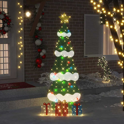 Verlichte Kerstboom Met 3 Cadeau Dozen 2D Warm Wit