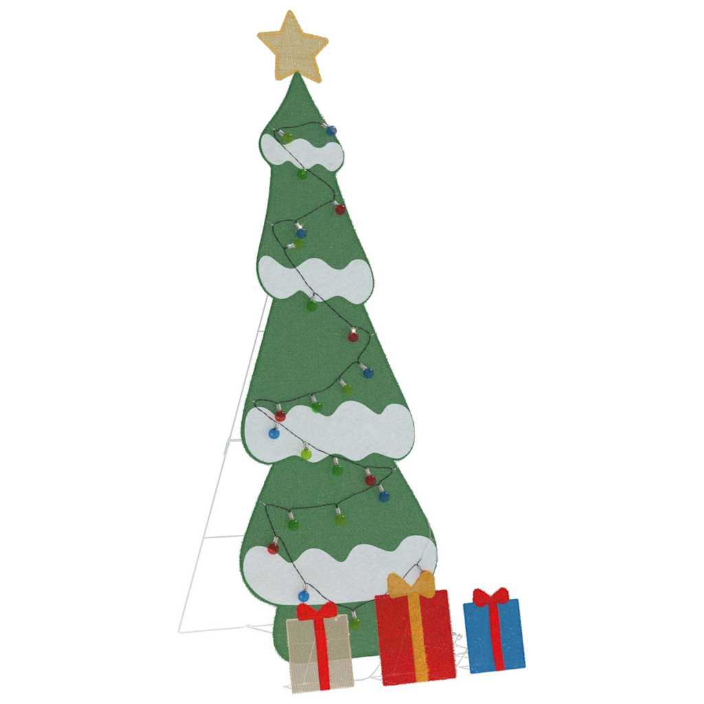 Verlichte Kerstboom Met 3 Cadeau Dozen 2D Warm Wit