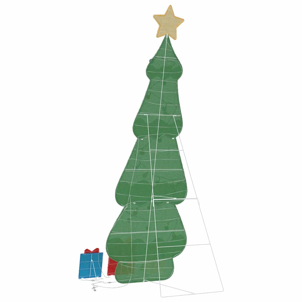 Verlichte Kerstboom Met 3 Cadeau Dozen 2D Warm Wit