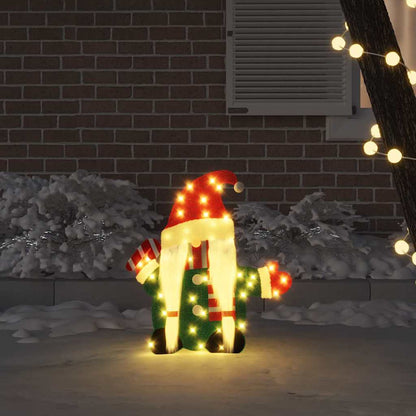 Verlichte Gnoom Warmwit 71 X 64 Cm Lurexfabric