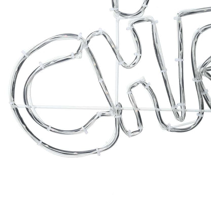 Kerstbord Met 240 Led Multikleur 100 X 50 Cm Pvc