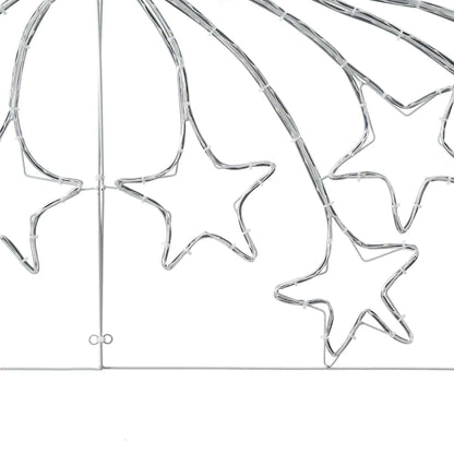 Kerstster Met 432 Led Multikleur 180 X 57 Cm Pvc