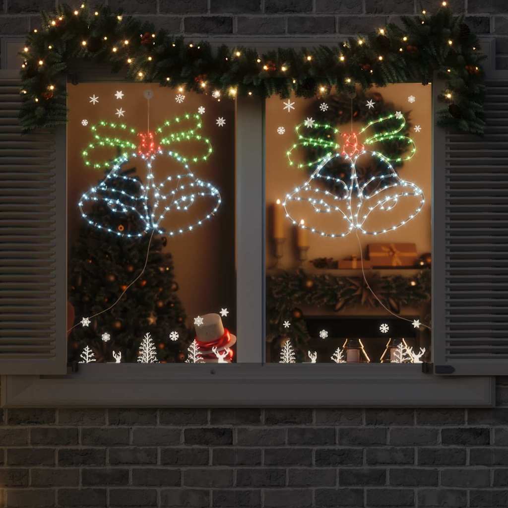 Kerstbel Met 144 Led Multikleur 56 X 46 Cm Pvc